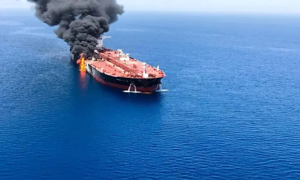 One dead after projectile hits oil tanker