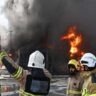 Warehouse fire in Sharjah